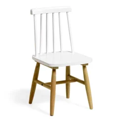 Wohnen Kinderstühle|Kindermöbel*Kinderstühle in Weiß und Natur - Metony (2er Set)