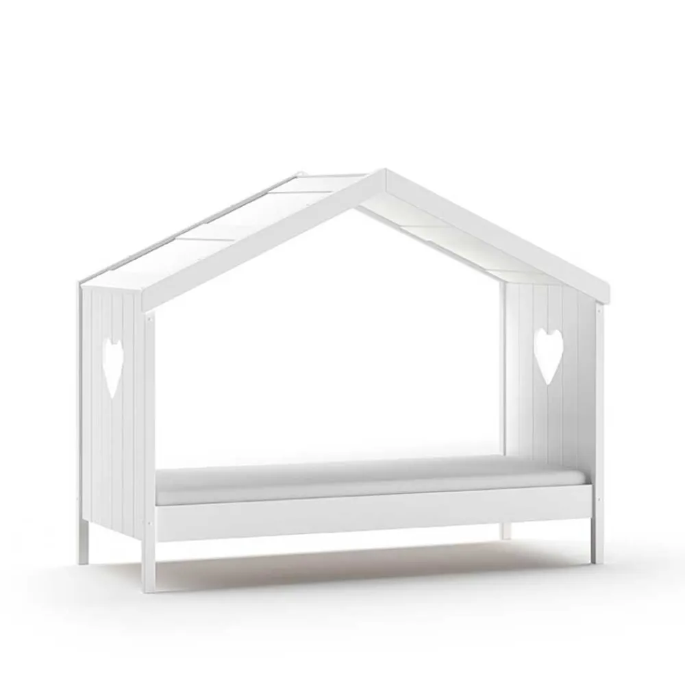 Wohnen Kinderbetten|Kindermöbel*Kinderzimmer Hausbett in Weiß - Grandory