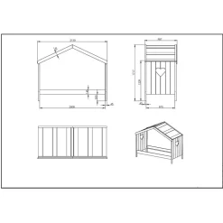 Wohnen Kinderbetten|Kindermöbel*Kinderzimmer Hausbett in Weiß - Grandory