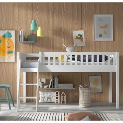 Wohnen Kindermöbel|Kinderbetten*Kinderzimmer Hochbett mit schräger Leiter - Diagos