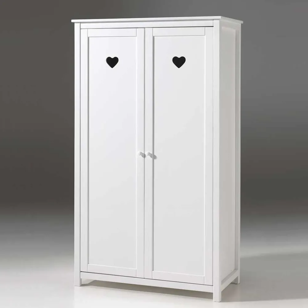 Wohnen Kinderkleiderschränke|Babyzimmerschränke*Kinderzimmer Kleiderschrank Grandory in Weiß lackiert