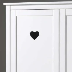 Wohnen Kinderkleiderschränke|Babyzimmerschränke*Kinderzimmer Kleiderschrank Grandory in Weiß lackiert