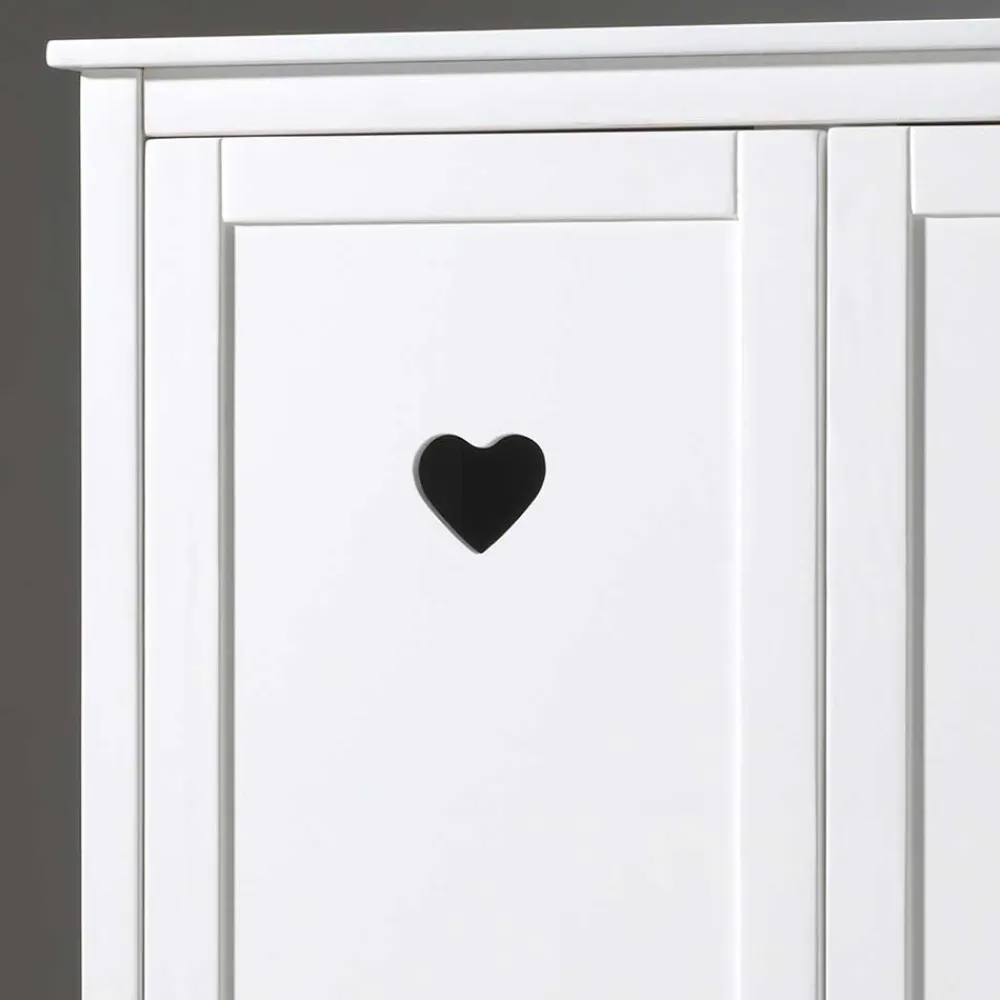 Wohnen Kinderkleiderschränke|Babyzimmerschränke*Kinderzimmer Kleiderschrank Grandory in Weiß lackiert