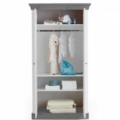 Wohnen Kinderkleiderschränke*Kinderzimmer Kleiderschrank zweifarbig - Mirandesca