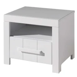 Kinder Wohnen Kinderzimmer Nachtkommode in Weiß - Ellen