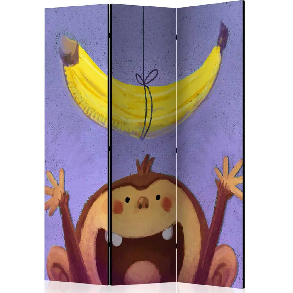 Kinder Wohnen Kinderzimmer Paravent mit Banane & Affe - Lavino