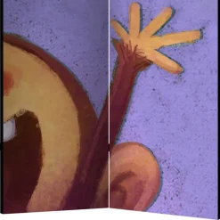 Kinder Wohnen Kinderzimmer Paravent mit Banane & Affe - Lavino