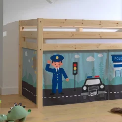 Wohnen Kinderbetten*Kinderzimmer Polizei Hochbett aus Massivholz - Udines