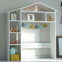 Kinder Wohnen Kinderzimmer Regal in Hausform - Vathurias