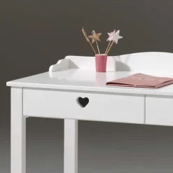Kinder Wohnen Kinderzimmer Schreibtisch Grandory in Weiß lackiert