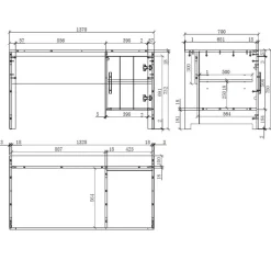 Wohnen Kinderschreibtische|Kindertische*Kinderzimmer Schreibtisch mit Türfach - Ellen