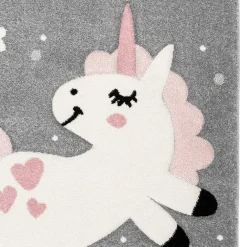 Kinder Wohnen Kinderzimmer Teppich mit Einhorn - Ovestica