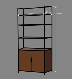 Kinder Wohnen Kinderzimmerregal Krefos aus Kiefer teilmassiv