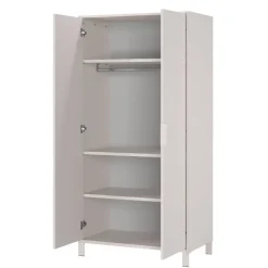 Kinder Wohnen Kinderzimmerschrank in Hellgrau - Afilon