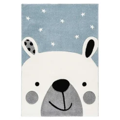 Kinder Wohnen Kinderzimmer-Teppich mit Eisbär Motiv - Beaching