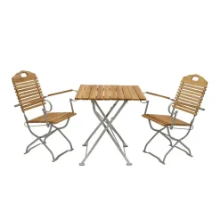 Wohnen Klappbare Biergartenmöbel für 2 Personen - Maylin (dreiteilig)