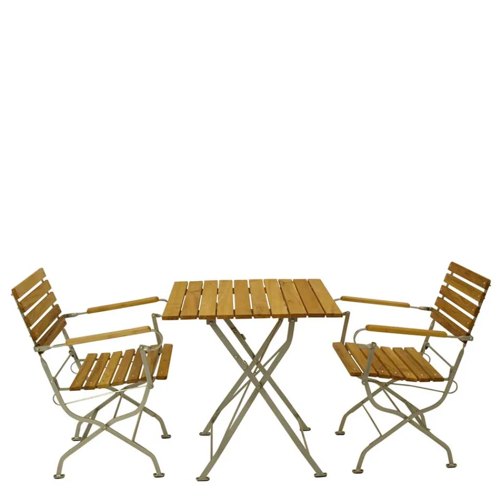 Wohnen Klappbare Gartengruppe aus Robinie - Valdiza (dreiteilig)