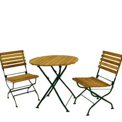 Wohnen Klappbare Gartenmöbel aus Robinie - Capua (dreiteilig)