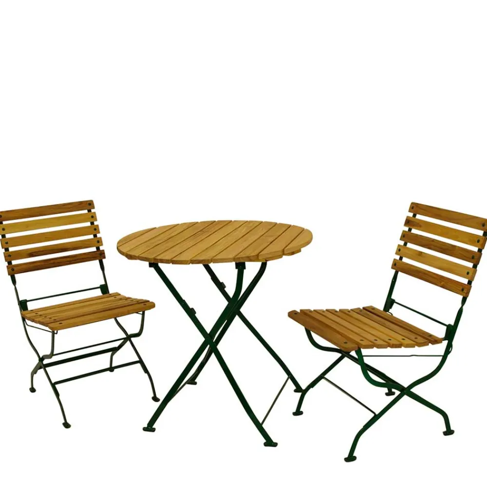 Wohnen Klappbare Gartenmöbel aus Robinie - Capua (dreiteilig)