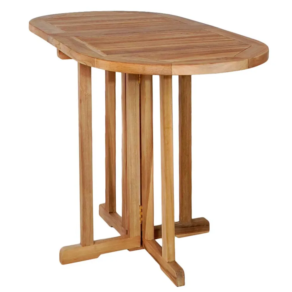 Wohnen Teakholz-Gartenmöbel|Gartentische*Klappbarer Balkontisch aus Teakholz - Senvelita