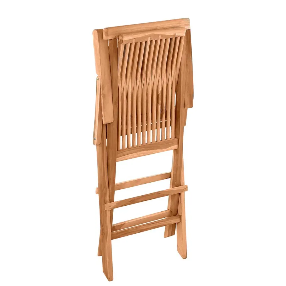 Wohnen Klappbarer Garten Holzstuhl mit Armlehnen - Klahuma (2er Set)