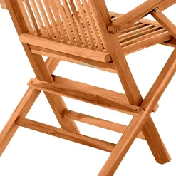 Wohnen Klappbarer Garten Holzstuhl mit Armlehnen - Klahuma (2er Set)