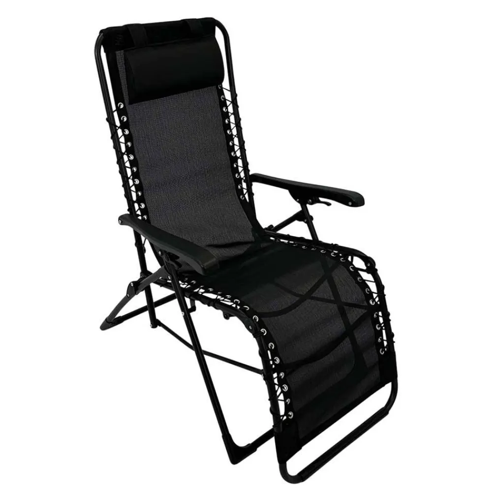 Wohnen Klappbarer Gartensessel aus Mesh & Stahl - Liesca