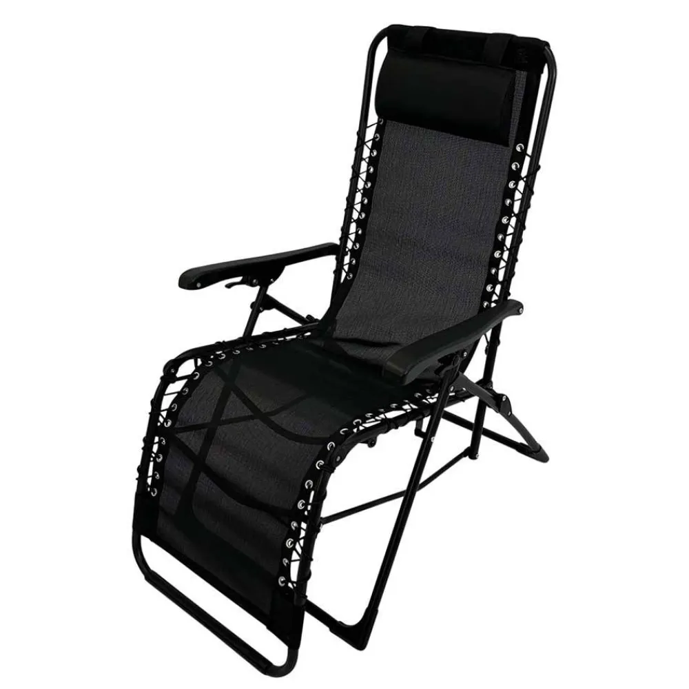 Wohnen Klappbarer Gartensessel aus Mesh & Stahl - Liesca