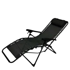 Wohnen Klappbarer Gartensessel aus Mesh & Stahl - Liesca