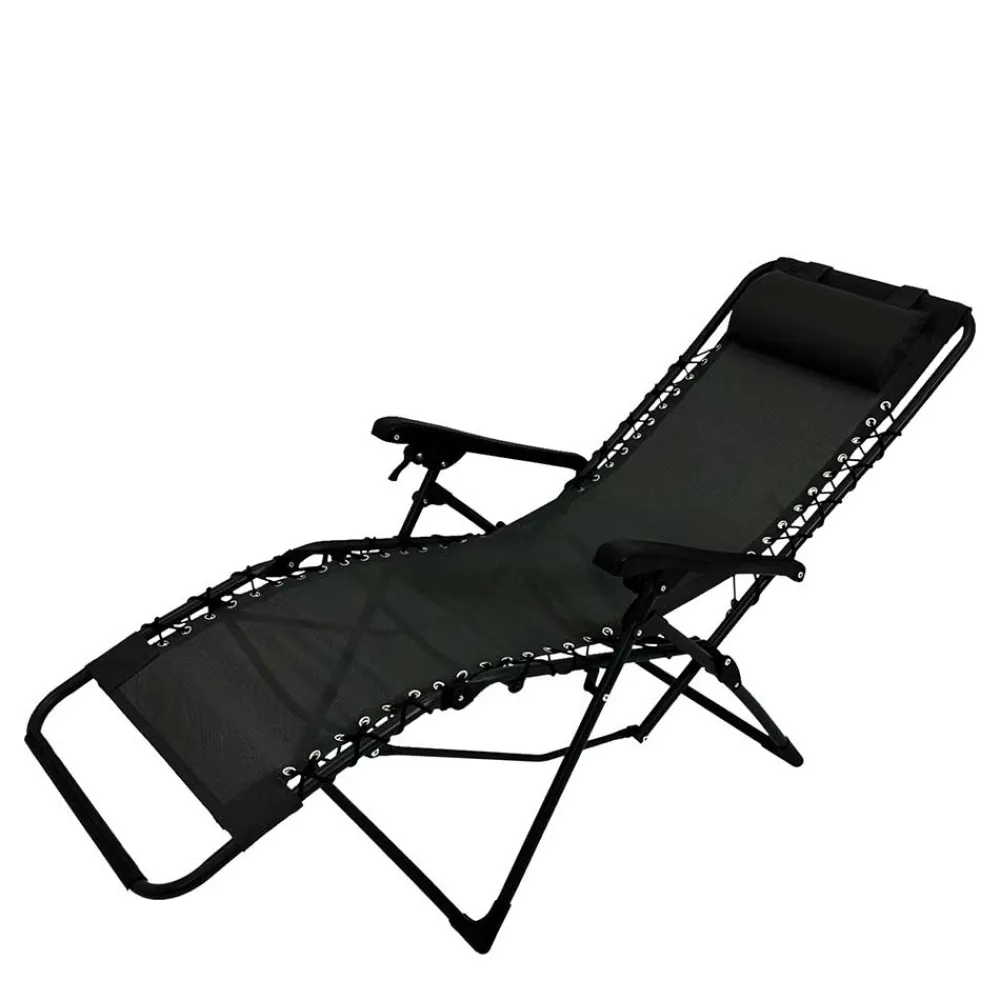 Wohnen Klappbarer Gartensessel aus Mesh & Stahl - Liesca