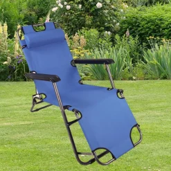 Wohnen Metall-Gartenmöbel|Balkonmöbel*Klappbarer Liegestuhl für den Garten - Motoria