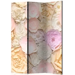 Wohnen Vintage Möbel*Klappbarer Paravent mit Blumen Foto - Nurzia