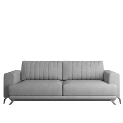 Wohnen Klappcouch in Hellgrau Chenille - Jakery