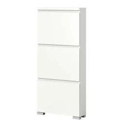 Wohnen Schuhschränke*3-Klappen-Schuhschrank in Weiß - Dany