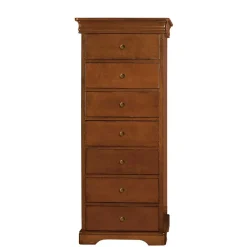 Wohnen Sideboards & Kommoden|Sideboards & Kommoden*Klassisch gestaltete Hochkommode in Nussbaum - Lemerzi