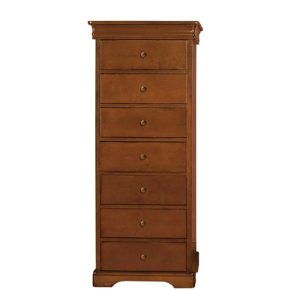 Wohnen Sideboards & Kommoden|Sideboards & Kommoden*Klassisch gestaltete Hochkommode in Nussbaum - Lemerzi