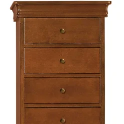 Wohnen Sideboards & Kommoden|Sideboards & Kommoden*Klassisch gestaltete Hochkommode in Nussbaum - Lemerzi