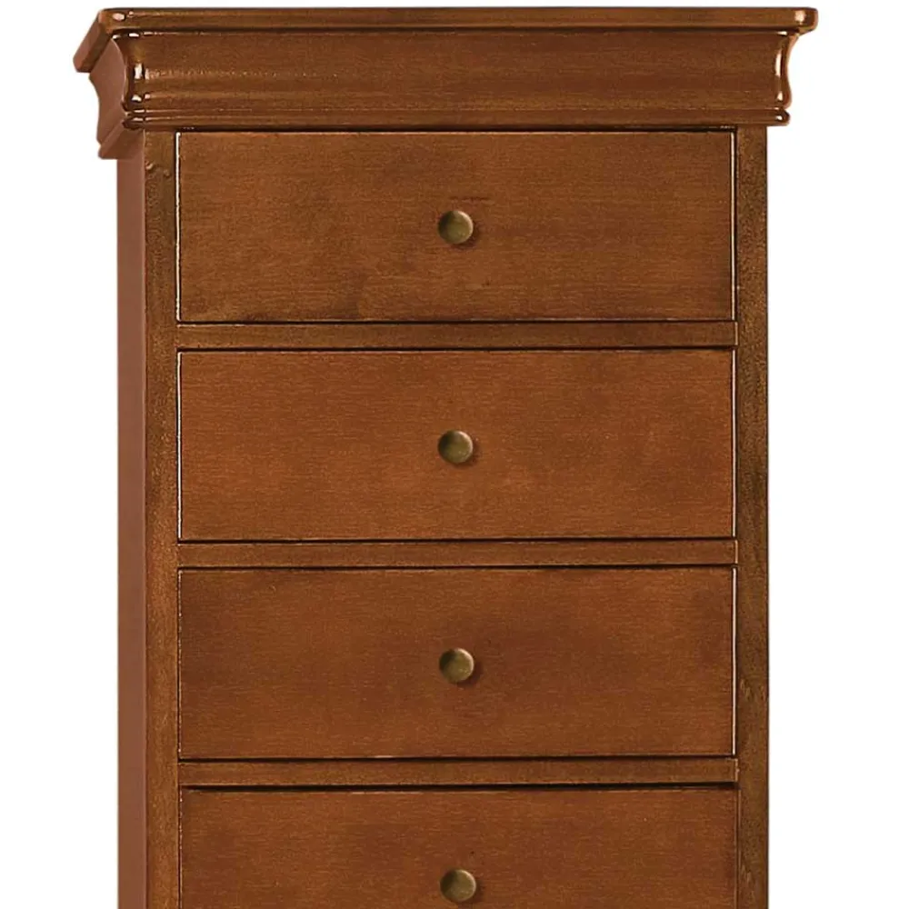 Wohnen Sideboards & Kommoden|Sideboards & Kommoden*Klassisch gestaltete Hochkommode in Nussbaum - Lemerzi