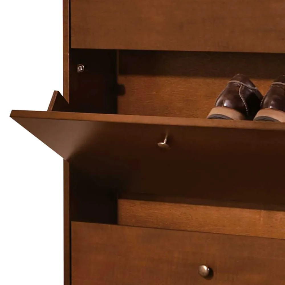 Wohnen Schuhschränke*Klassisch gestalteter Schuhschrank in Nussbaum - Lemerzi