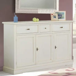 Wohnen Küchenschränke|Sideboards*Klassische Anrichte in Antikweiß - Annot