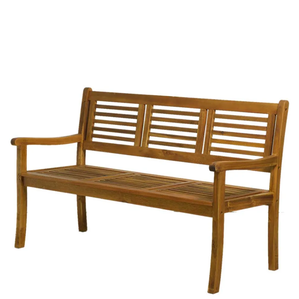 Wohnen Küchenbänke|Esszimmerbänke*Klassische Gartenbank aus Akazie Massivholz - Detroit