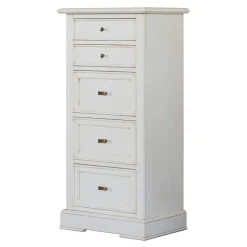 Wohnen Flurkommoden*Klassische Hochkommode in Antikweiß - Annot