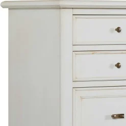 Wohnen Flurkommoden*Klassische Hochkommode in Antikweiß - Annot