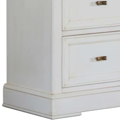 Wohnen Flurkommoden*Klassische Hochkommode in Antikweiß - Annot