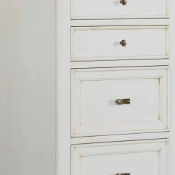 Wohnen Flurkommoden*Klassische Hochkommode in Antikweiß - Annot