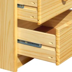 Wohnen Landhausmöbel|Kommoden*Klassische Holz Nachtkommode aus Kiefer - Kascanu