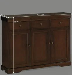 Wohnen Sideboards*Klassische Kombi-Kommode in Nussbaum - Lemerzi