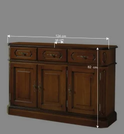 Wohnen Klassische Kommode in Nussbaum - Uno