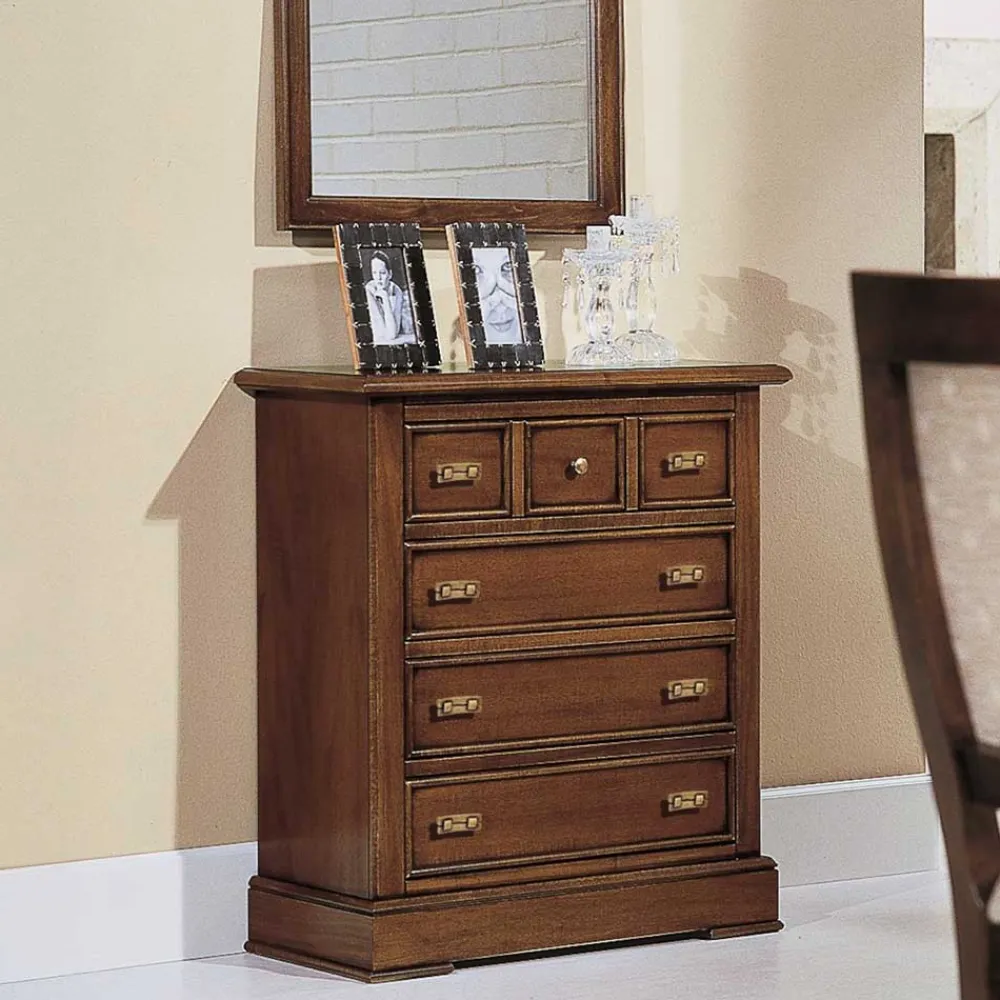 Wohnen Sideboards & Kommoden|Sideboards & Kommoden*Klassische Kommode in Walnuss Braun - Istefanio