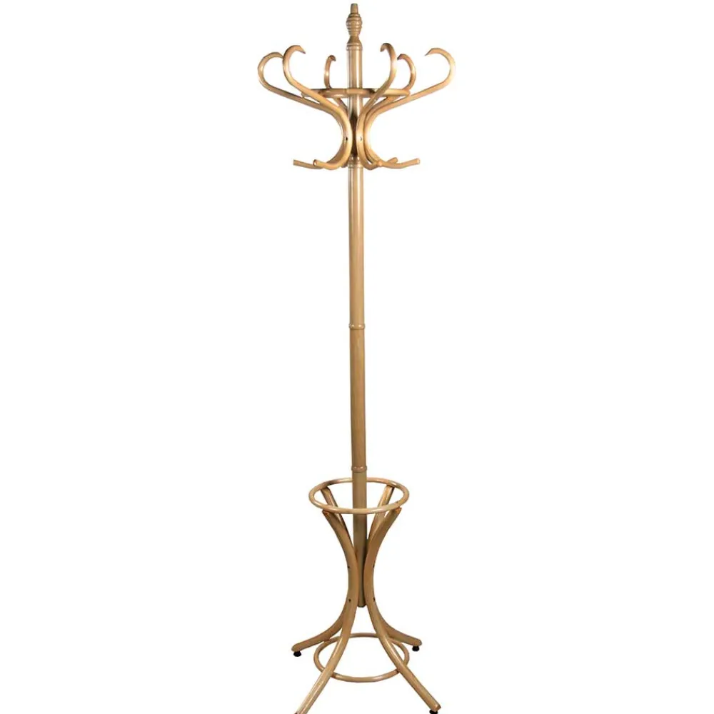 Wohnen Vintage Möbel*Klassische Standgarderobe aus Birke - Arisoma